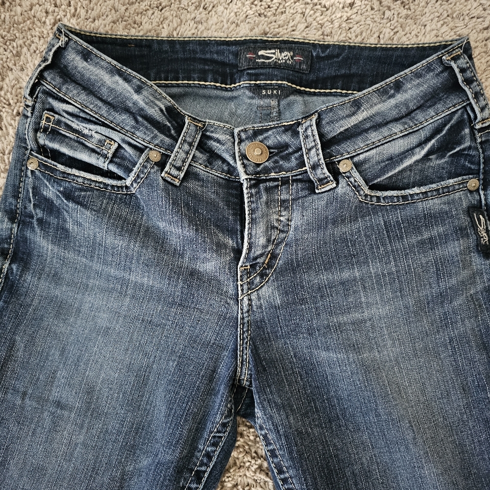 Silver Jeans Suki Capri Size 28 - Picture 3 of 12